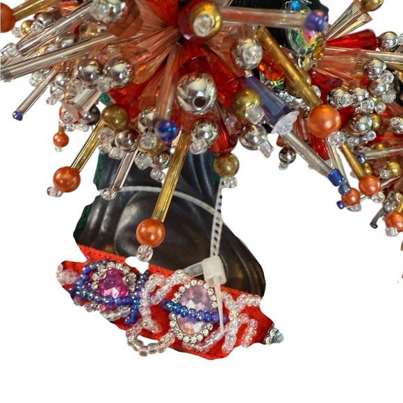 Azalea Wang Greenberry Beaded Rhinestone Dress Sandals NEW Size 6M NWOB - Picture 5 of 13